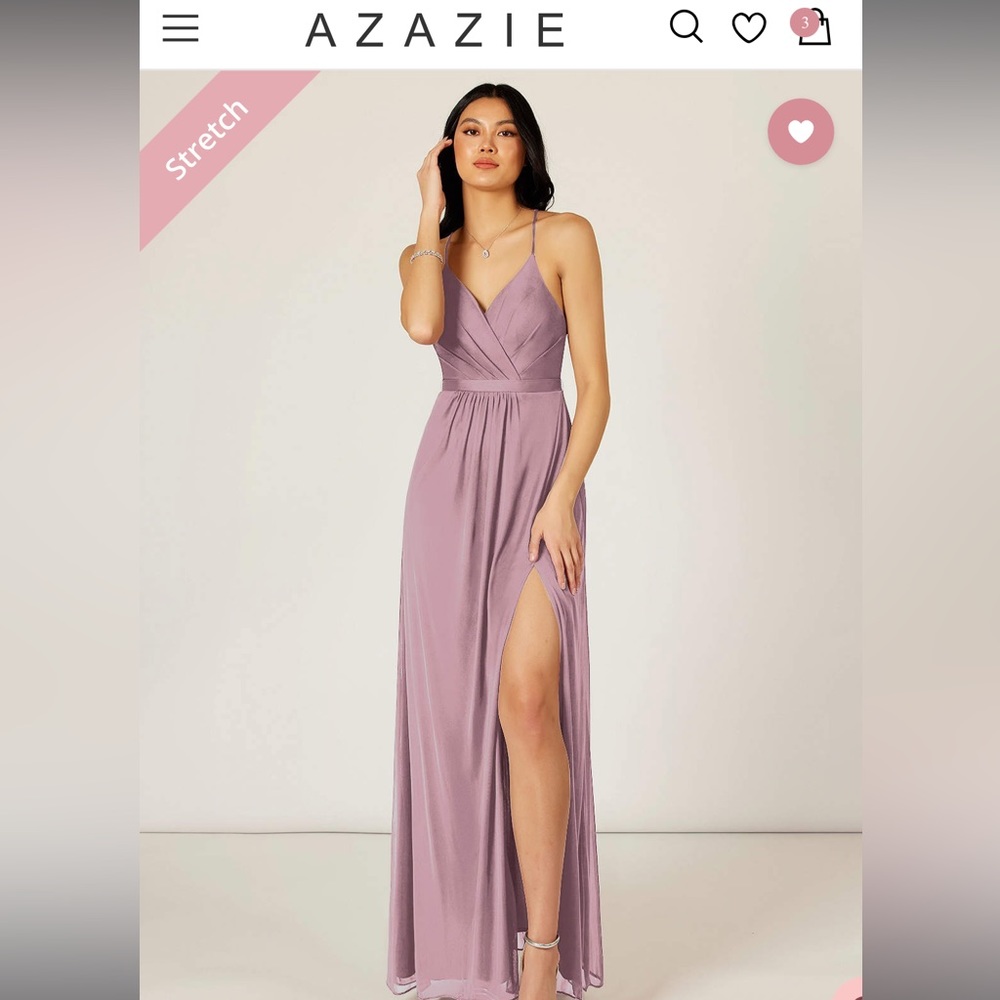 Azazie Luxy Dusty Rose size 2-4